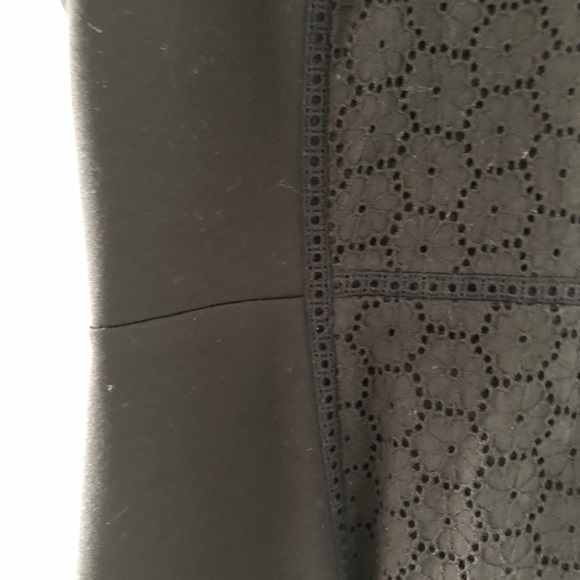 EUC JCrew Collection Paneled Black Eyelet Dress 2 - Picture 4 of 9